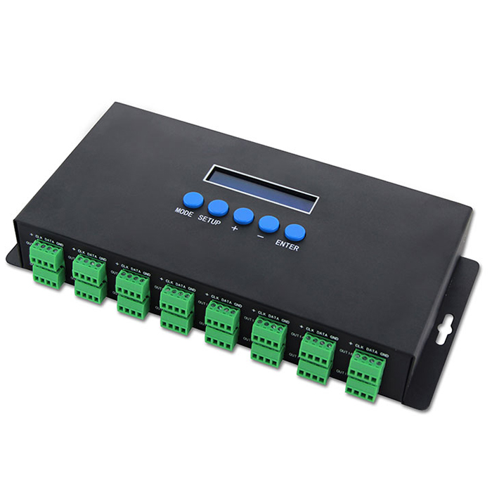 DC5-24V Ethernet-SPI/DMX pixel light controller BC-216, Support Madrix Software